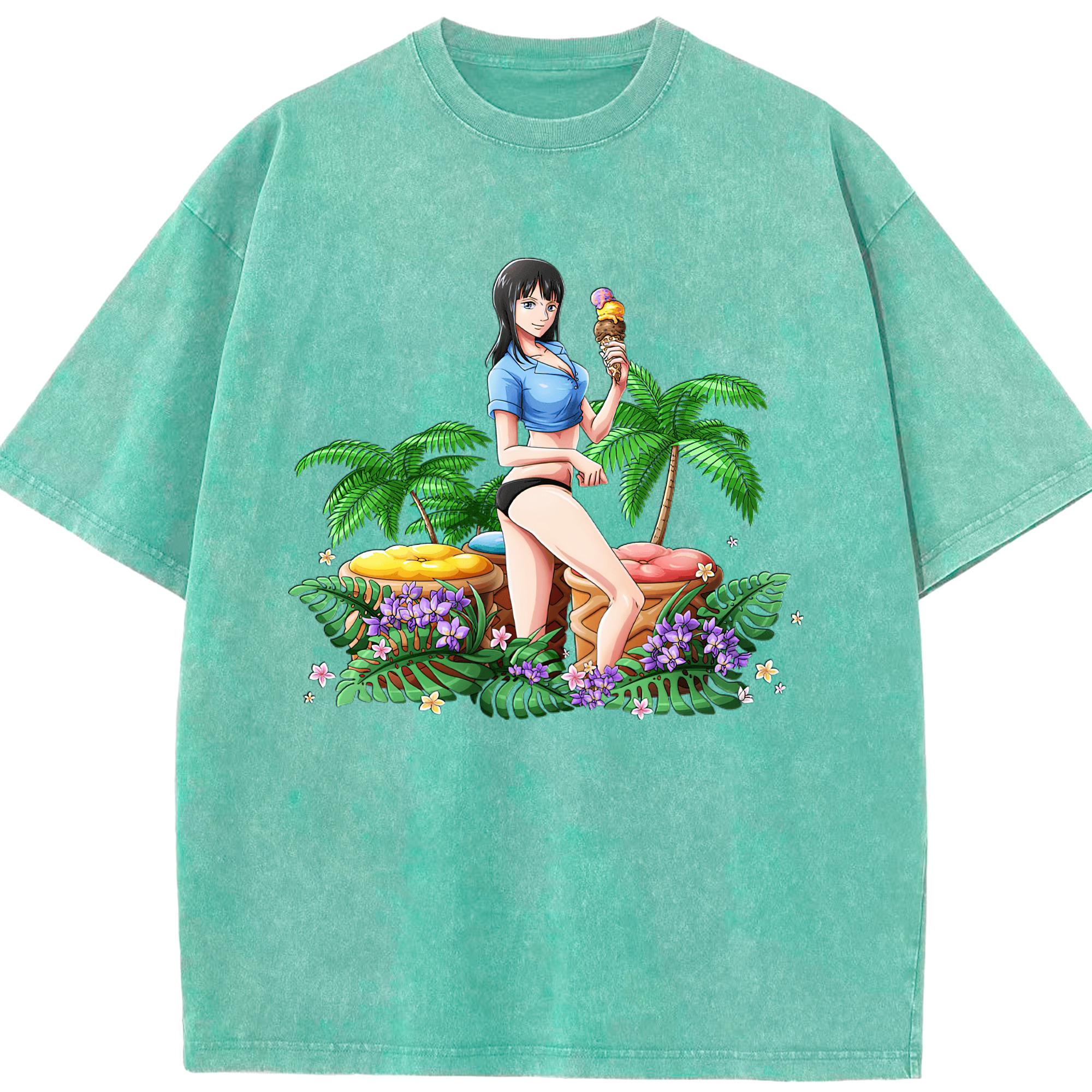 （画像用） Hello Kitty ハローキティ 綿100% ヴィンテージ風 半袖Tシャツ（フロントプリント）
